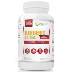 Wish Pharmaceutical Berberis Aristata Berberyna Extract 5:1 400mg Vege 60kapsułek cena 24,90zł