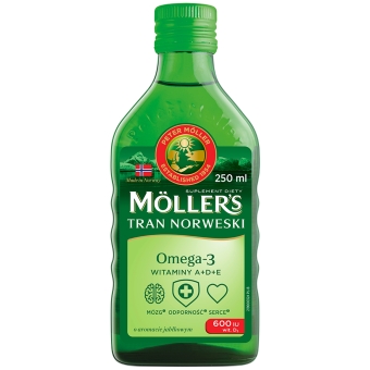 Moller's Tran Norweski smak jabłkowy 250ml Orkla Care cena 39,99zł