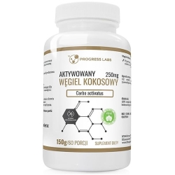 Węgiel Kokosowy Aktywowany 150g Progress Labs cena 18,90zł