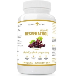 Natural Herbs Resveratrol Extract 500mg ekstrakt ze skórek winigron 120kapsułek Alto Pharma cena 31,99zł
