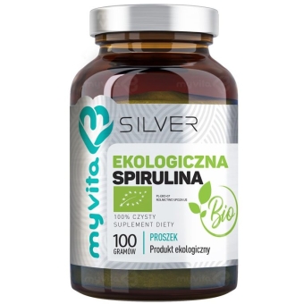 Myvita Silver Pure Spirulina BIO proszek 100g cena 29,00zł