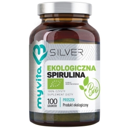 Myvita Silver Pure Spirulina BIO proszek 100g cena 29,00zł