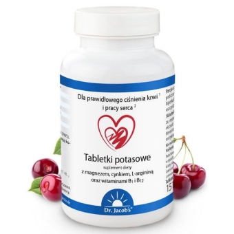 Dr Jacobs tabletki potasowe 126tabletek cena 67,90zł