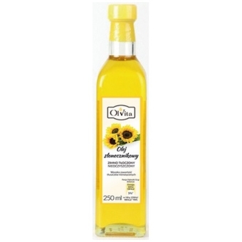 Olej słonecznikowy zimnotłoczony 250 ml Olvita cena 8,90zł