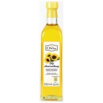 Olej słonecznikowy zimnotłoczony 250 ml Olvita cena 8,59zł