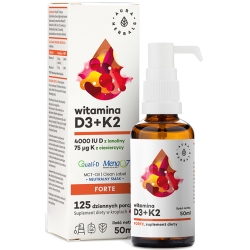 Aura Herbals Witamina D3 4000IU + K2 MCT krople 50ml cena 44,90zł