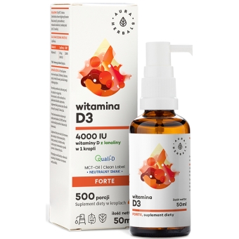 Aura Herbals Witamina D3 4000IU MCT krople 50ml cena 27,90zł