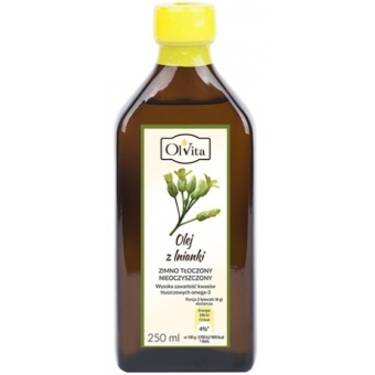 Olej z lnianki (rydzowy) 250 ml Olvita cena 13,90zł