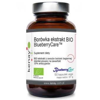 Borówka ekstrakt BIO BlueberryCare™ 60kapsułek cena 86,90zł