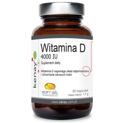 Witamina D 4000IU 60kapsułek Kenay cena 26,90zł