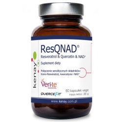 ResQNAD Resveratrol & Quercetin & NAD+ 60kapsułek Kenay cena 389,00zł
