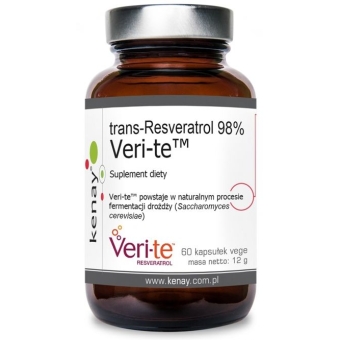 Veri-teTM trans-Resveratrol 98% 60kapsułek Kenay cena 89,00zł