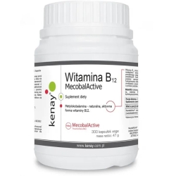 Witamina B12 (metylokobalamina) MecobalActive® 300kapsułek Kenay cena 82,90zł