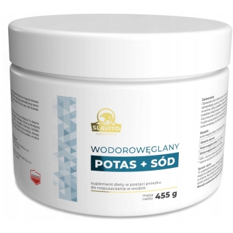 Wodorowęglany Potas + Sód proszek 455g Slavito + próbki gratis cena 50,69zł
