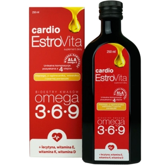 Estrovita Cardio 250ml data ważności 2024.06 cena 65,99zł