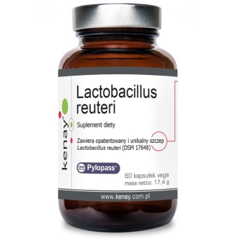 Lactobacillus reuteri Pylopass® 60kapsułek vege Kenay cena 92,80zł
