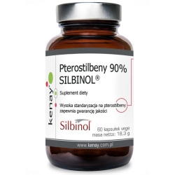 Pterostilbeny 90% SILBINOL 60kapsułek Kenay cena 61,90zł