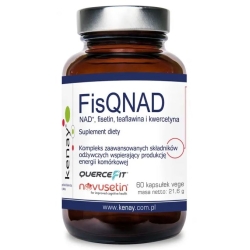 FisQNAD NAD+ fisetin teaflawina i kwercetyna 60kapsułek Kenay cena 269,00zł