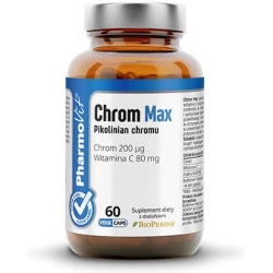 Pharmovit Clean Label Chrom Max 200 µg 60kapsułek cena 26,90zł
