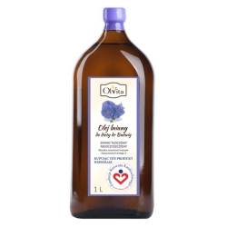 Olej lniany do diety dr Budwig 1 litr Olvita cena 51,90zł