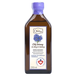Olej lniany do diety dr Budwig 250 ml Olvita cena 17,90zł