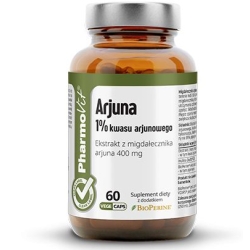 Arjuna 1% kwasu arjunowego Clean Label 60kapsułek Pharmovit cena 38,90zł