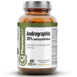Pharmovit Clean Label Andrographis 20% andrografolidów 60kapsułek cena 38,70zł