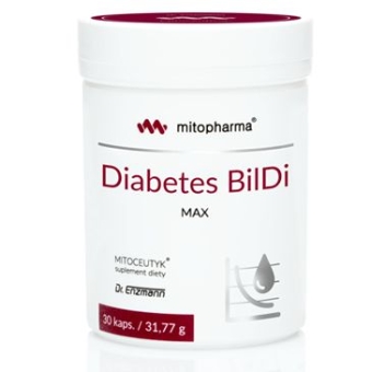 Dr Enzmann Diabetes BilDi Max 30kapsułek Mito-Pharma cena 261,90zł