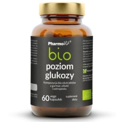 Poziom glukozy bio Kompozycja ekstraktów bio 60kapsułek Vcaps Pharmovit cena 49,90zł