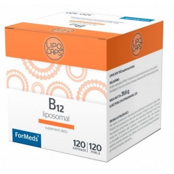 LIPOCAPS B12 liposomalna witamina B12 120kapsułek Formeds cena 94,49zł