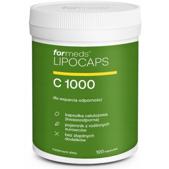 Formeds LIPOCAPS C 1000 liposomalna witamina C 120kapsułek cena 103,99zł