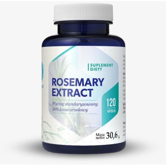 Hepatica Rosemary Extract (wyciąg z rozmarynu) 120kapsułek roślinnych cena 45,90zł