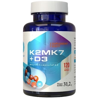 Hepatica Witamina K2MK7 + D3 120kapsułek cena 36,90zł