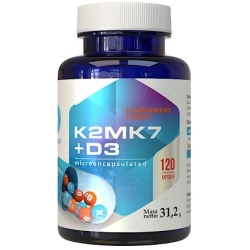 Hepatica Witamina K2MK7 + D3 120kapsułek cena 36,90zł