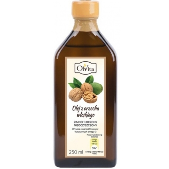Olej z orzecha włoskiego tłoczony na zimno 250 ml Olvita cena 53,90zł