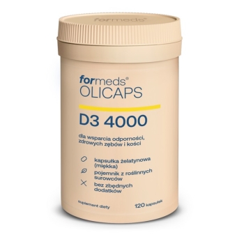 Formeds OLICAPS D3 4000 120kapsułek cena 58,49zł