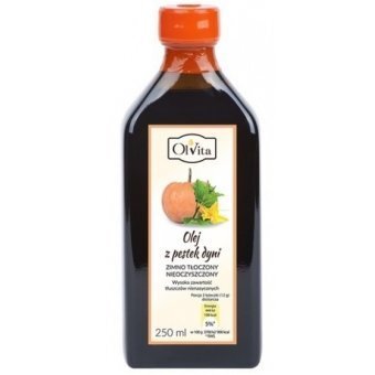 Olej z pestek dyni tłoczony na zimno 250 ml Olvita