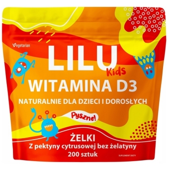 MyVita Lilu Kids żelki z witaminą D3 200sztuk cena 49,00zł