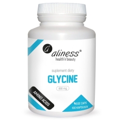 Aliness Glycine 800mg 100kapsułek vege cena 32,90zł