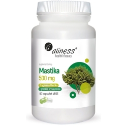 Aliness Mastika sproszkowana żywica Pistacia lentiscus 500mg 60kapsułek Vege cena 59,90zł