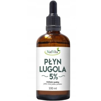 Płyn Lugola 5% JOD Nieorganiczny czysty 100ml Natvita cena 38,99zł