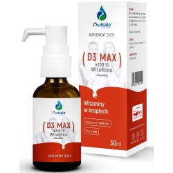 Avitale Witamina D3 MAX 4000 IU Z LANOLINY 30ml cena 29,90zł