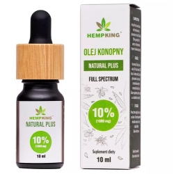 HempKing Olej CBD 10% CBDA, CBG, CBC, CBGA, CBDV, CBN Natural Plus (1000mg) 10ml cena 199,00zł