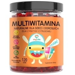 Myvita Żelki naturalne Multiwitamina 120sztuki cena 44,90zł