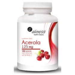 Aliness Acerola 125mg 120tabletek cena 34,90zł