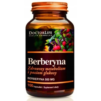 Doctor Life Berberine 500mg 100kapsułek cena 64,90zł