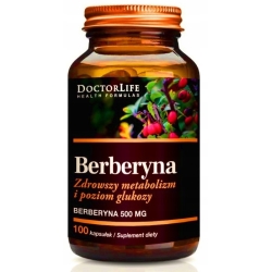 Doctor Life Berberine 500mg 100kapsułek cena 73,50zł