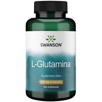 SWANSON L-Glutamina 500mg 100kapsułek cena 24,90zł