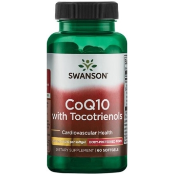 SWANSON Koenzym Q10 200mg + Tokotrienole 20mg 60kapsułek cena 170,90zł