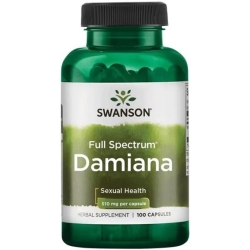 SWANSON Full Spectrum Damiana 510mg 100kapsułek cena 50,50zł